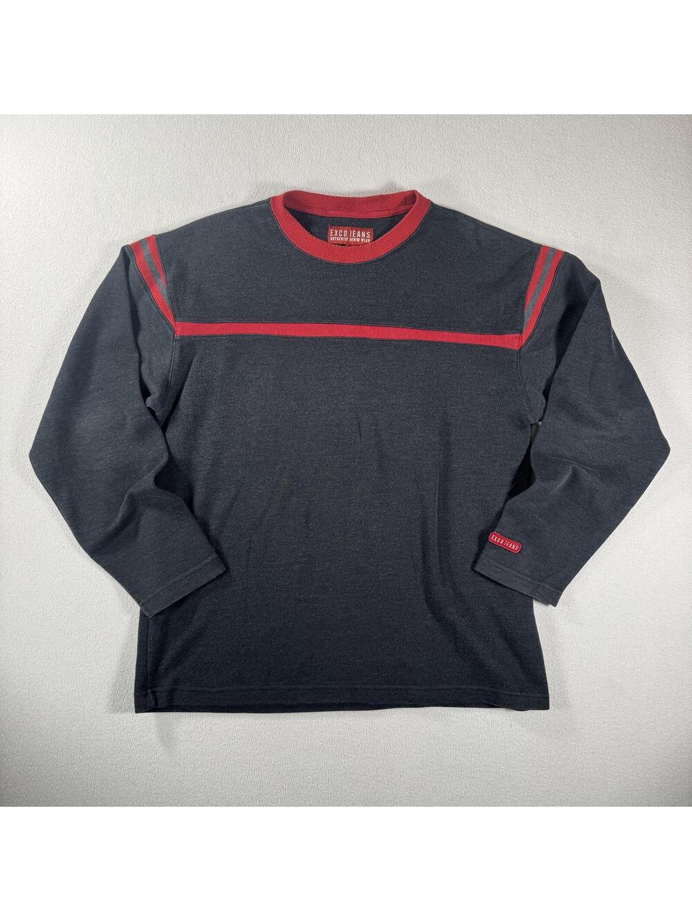 Vintage Y2K Exco Jeans Thermal Striped Sweater